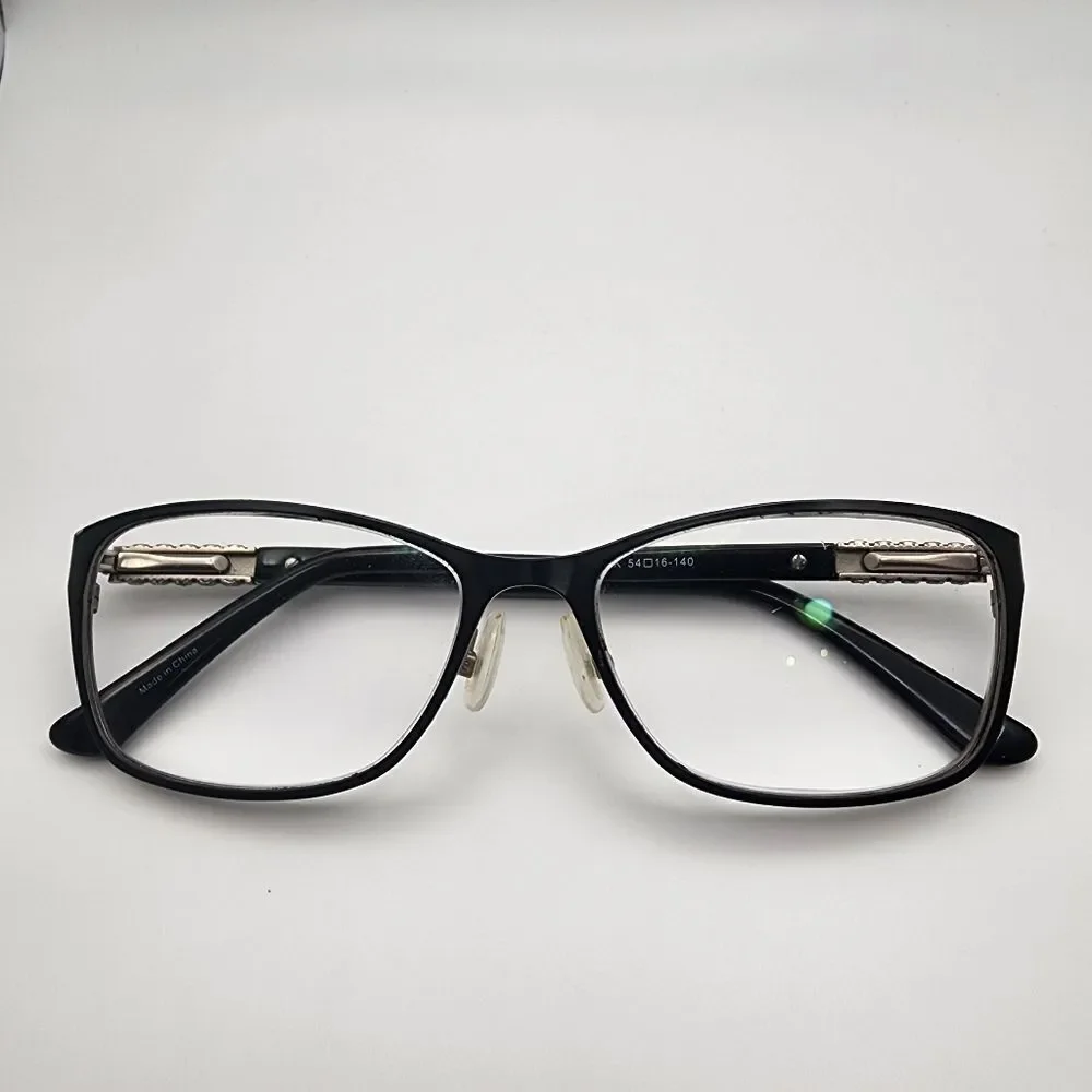 Harley Davidson Black & Silver Prescription Glasses Frames & Case